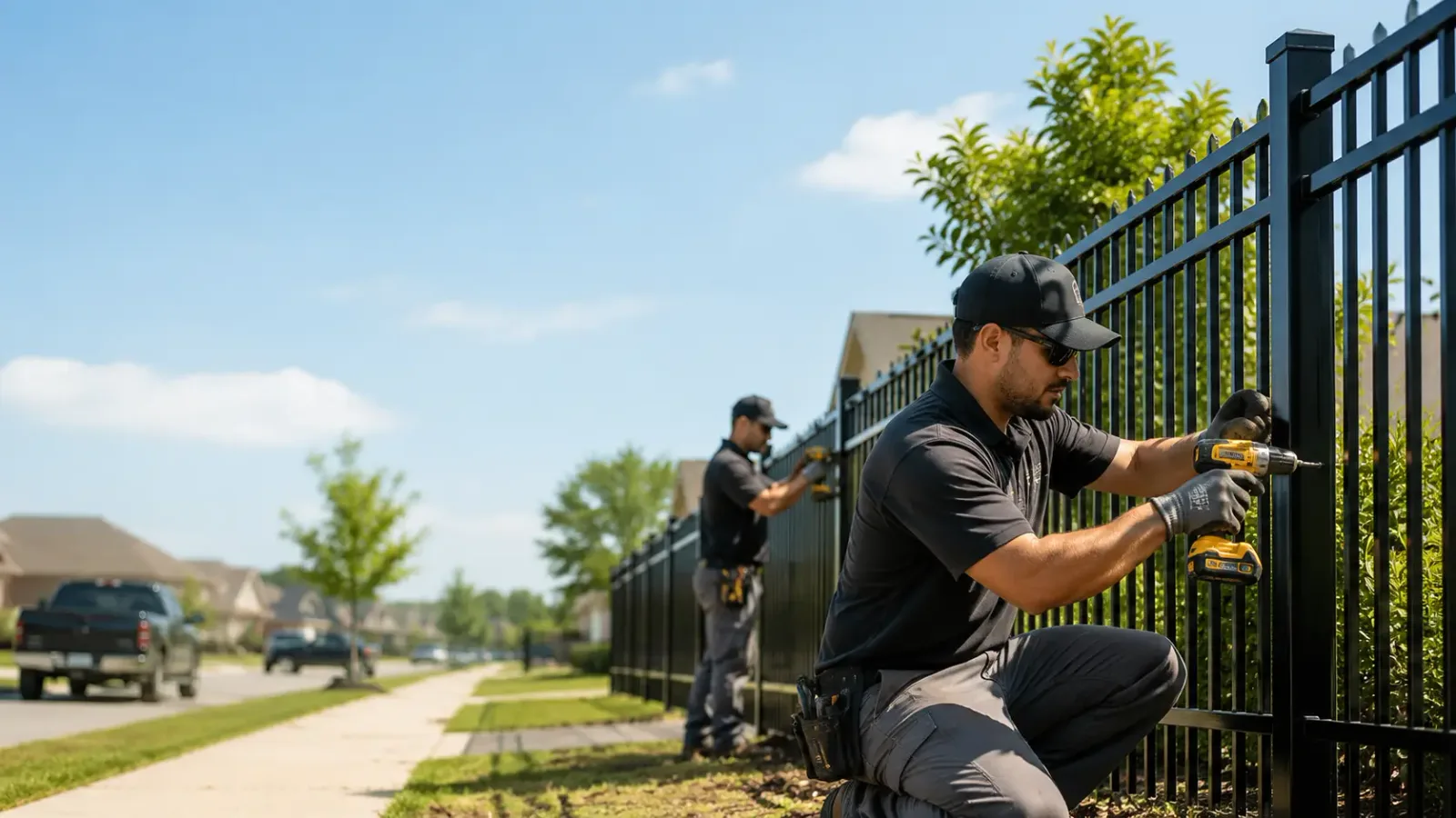 Metal Fence Installation in Honor, MI
